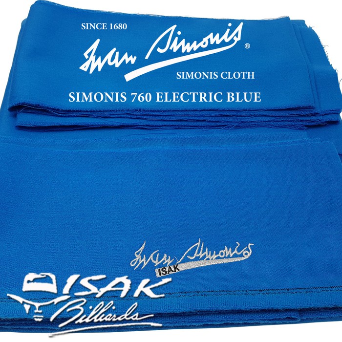 Simonis 760 EL Blue 9 ft - Kain Laken Meja Biliar Billiard Pool Cloth