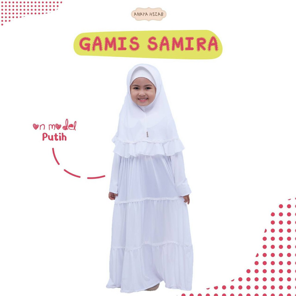 Gamis Anak  Samira Anaya Hijab Usia 6 bln 7 tahun Shopee  