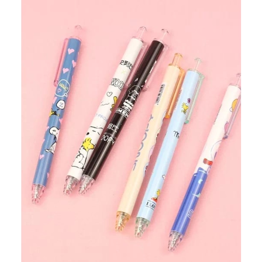 A130 BALLPOINT SNOOPY disney pulpen tinta biru hitam lucu imut atk alat tulis kantor buku pensil penghapus tipe tip x spidol highlighter surat remaja kertas menggambar sekolah perlengkapan cute murah penggaris aksesories aksesoris stationery plastik