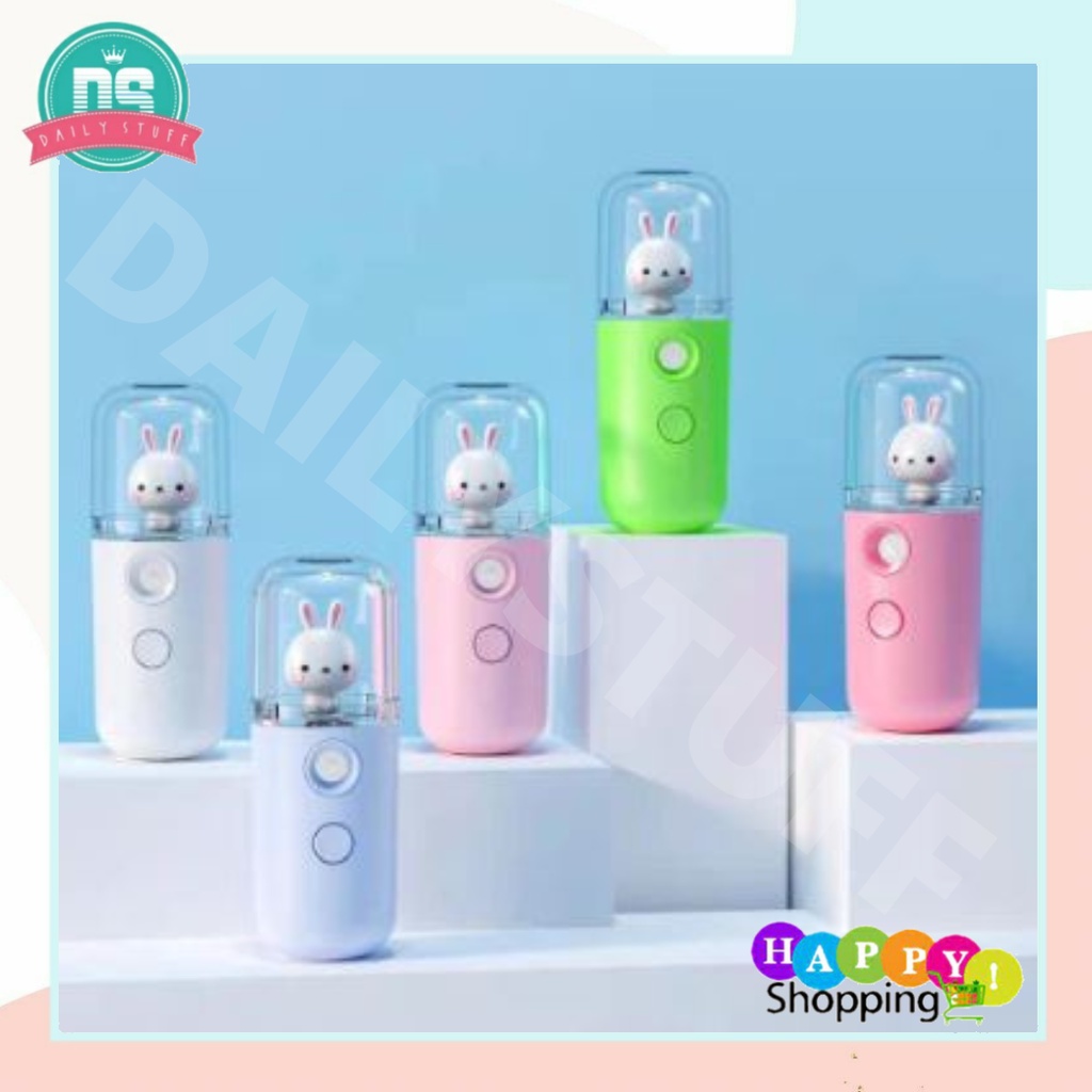 DS Nano Spray Portable Mini Mist Sprayer Doll Facial Steamer USB Pelembab Perawatan Wajah Boneka