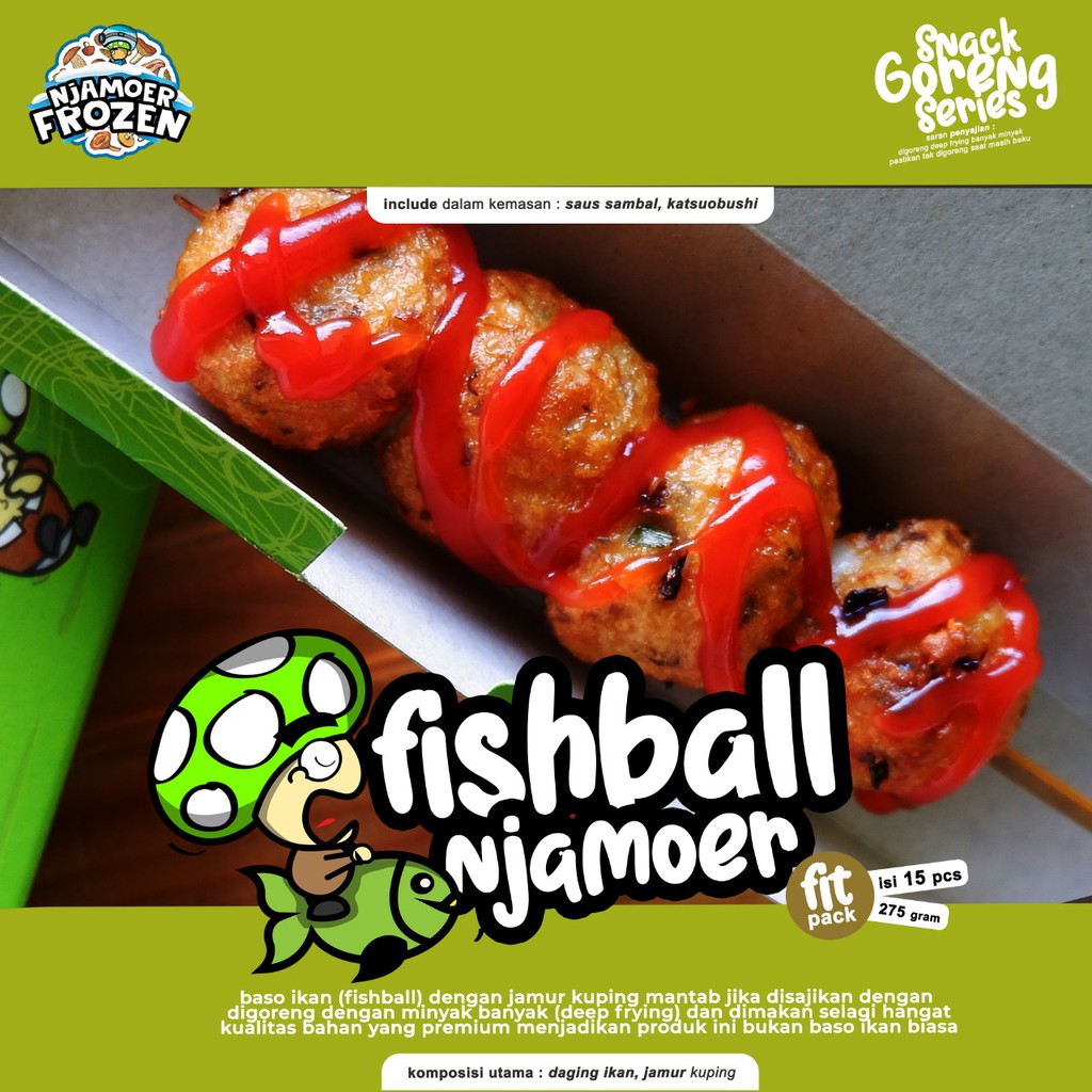 

FISHBALL NJAMOER (15pcs) ( Jamur Kuping )