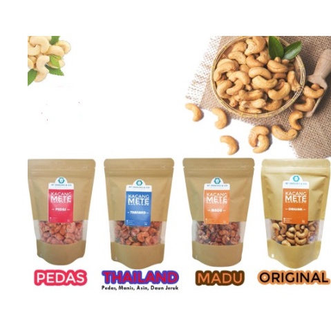 

Kacang Mente 250gr Mete Banyak Varian Rasa Original Madu Thailand Pedas