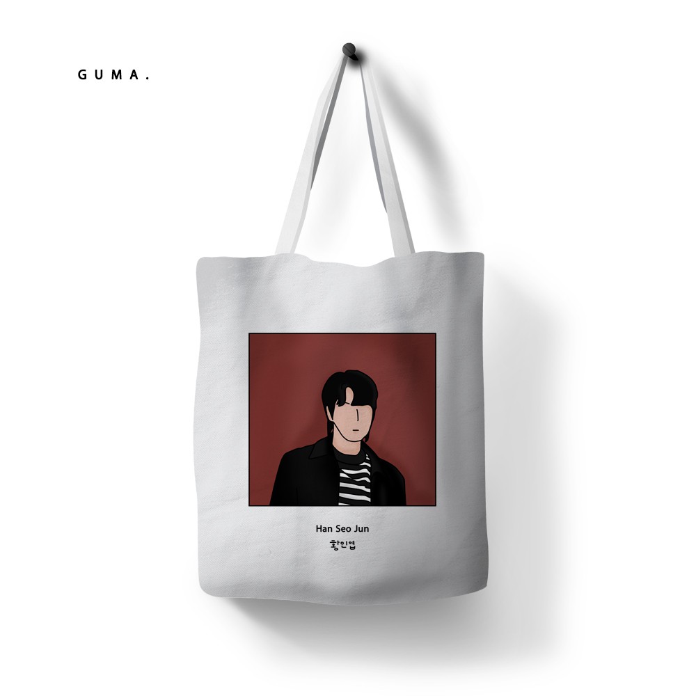 Totebag kanvas tas wanita HAN SEOJUN original Guma.ku