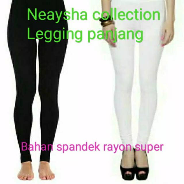 Legging panjang polos konveksi neaysha collection bahan spandek rayon super