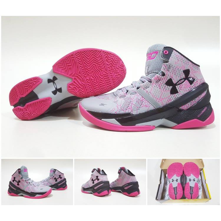 SEPATU BASKET UA CURRY2 HIGH AUNT PEARL