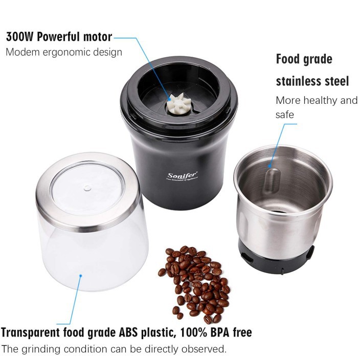 Sonifer SF-3527 Alat Penggiling Biji kopi Coffee Grinder Elektrik