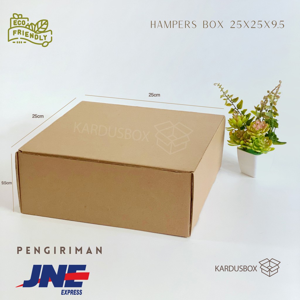 

10pcs Kardus Box Hampers [25x25x9.5cm]
