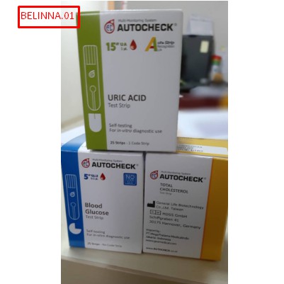 

Autocheck Paket Strip Kolesterol, Gula & Asam Urat (3 Botol)
