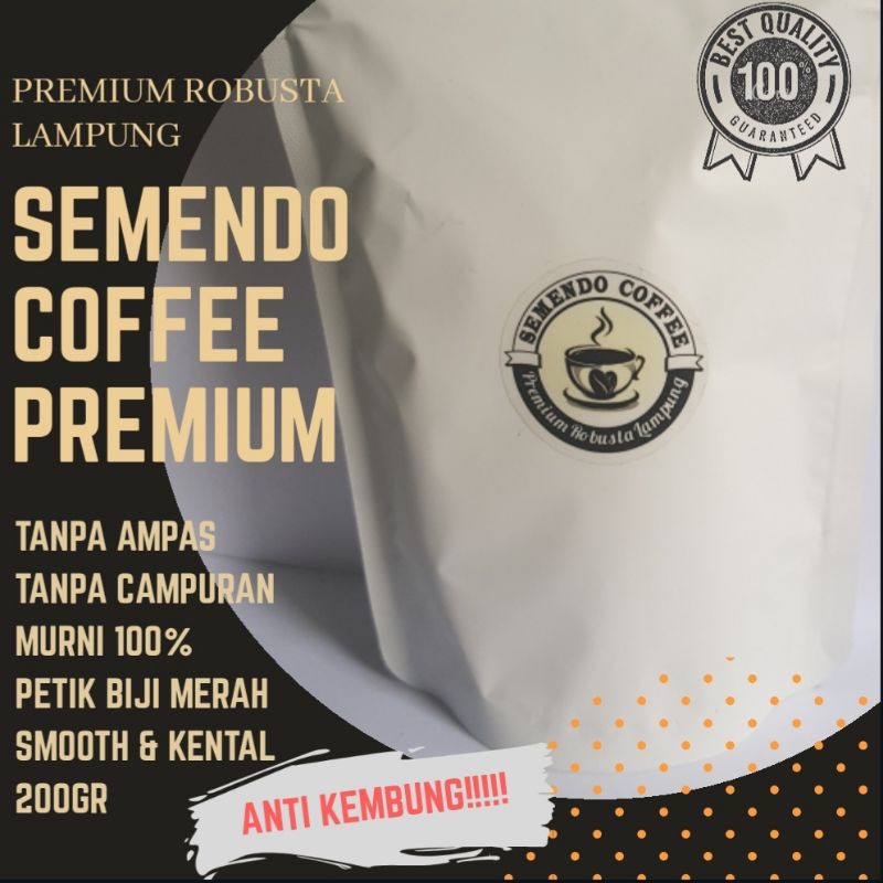 

KOPI SEMENDO BUBUK KOPI ROBUSTA LAMPUNG HITAM MURNI TANPA CAMPURAN ASLI PREMIUM