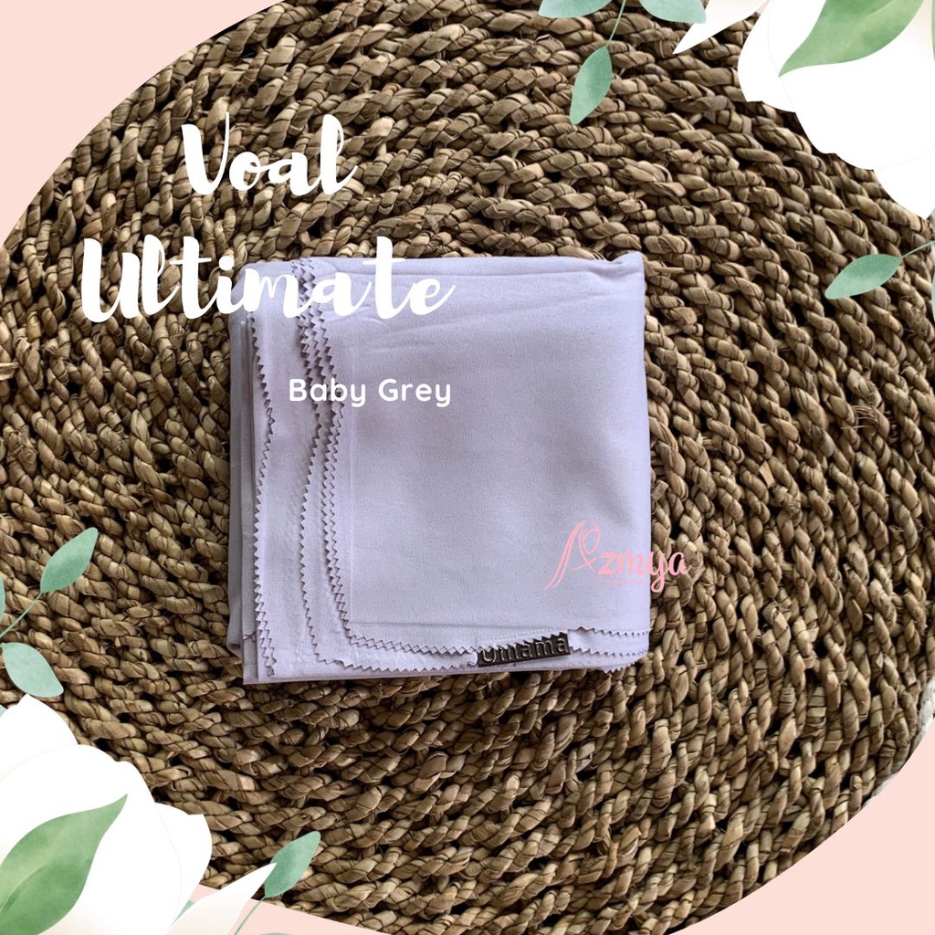 Jilbab Segiempat Voal Miracle Plain Umama VOAL ULTIMATE 110x110 PART 4-BABYGREY