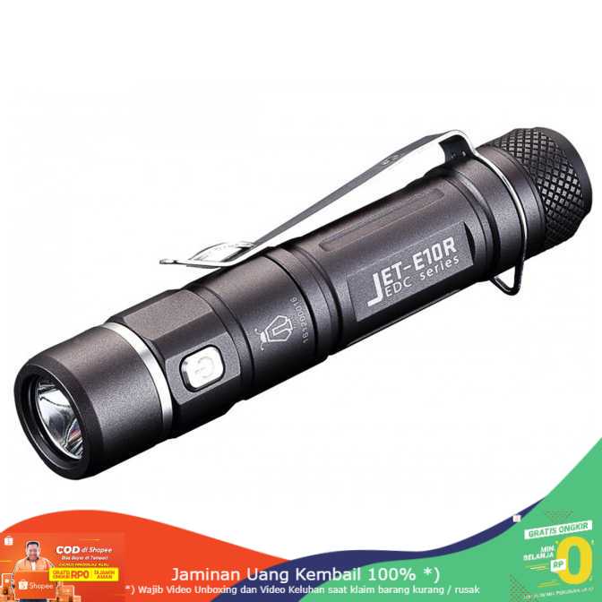 (BISA COD) RVOSTR JETBeam E10R Senter LED CREE XPG3-S4 650 Lumens