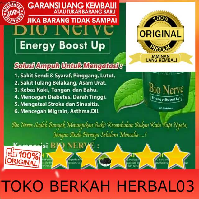 100% ASLI TERLARIS BIO NERVEE ORIGINAL BIO NERVE- OBAT SAKIT SENDI