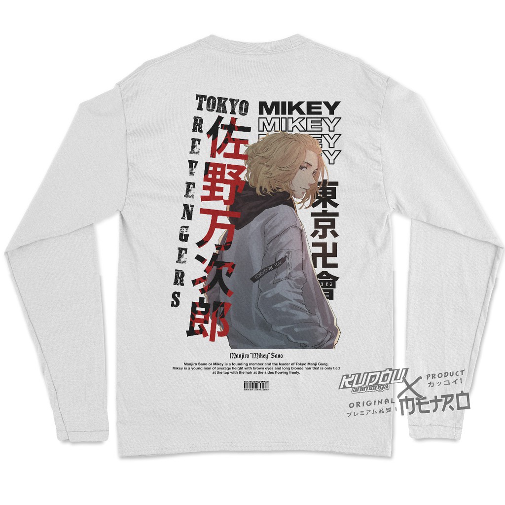 Longsleeve Mikey Manjiro Sano Anime Manga Tokyo Revengers Premium Unisex