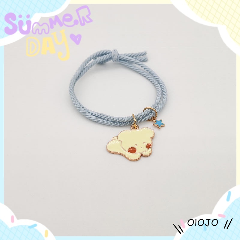 Set / 2pcs Gelang Magnet Multilayer Dapat Disesuaikan Desain satwa Untuk Pasangan - ol