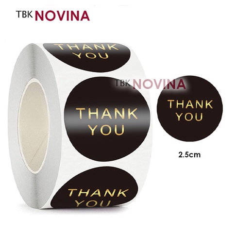 [KODE 129] Stiker Thank You / Label Segel Thank You (10 pcs)