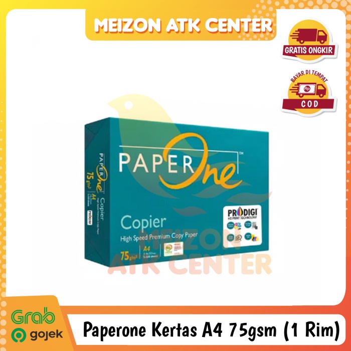 

(BISA COD) TERMURAH!!! Kertas PAPERONE A4 75 Gram Office Paper Print