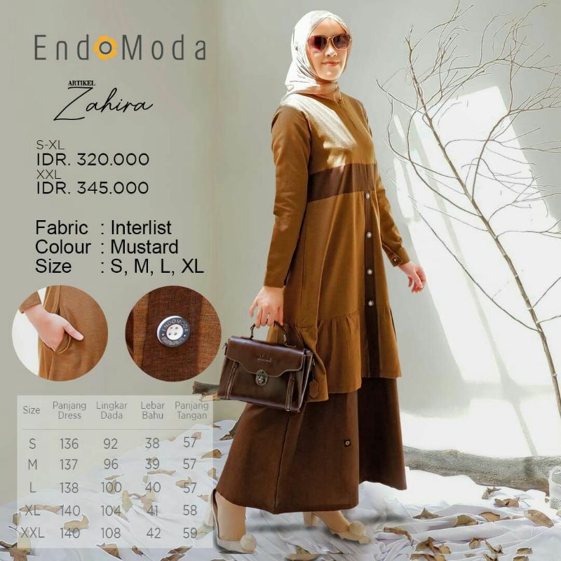 Gamis terbaru zahira dress gamis syar'i dress muslim by endomoda