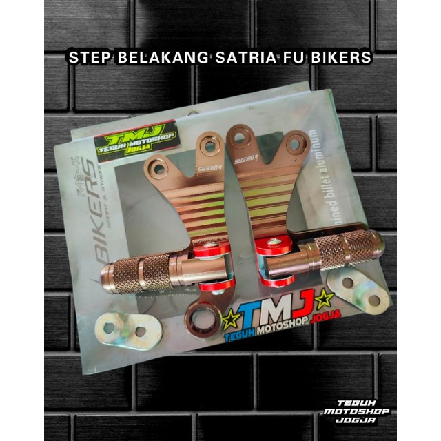 FOOTSTEP STEP PIJAKAN BELAKANG GANTUNG SATRIA FU FULL CNC BIKERS TITANIUM NOT FASTBIKES NUI BUAT UB 