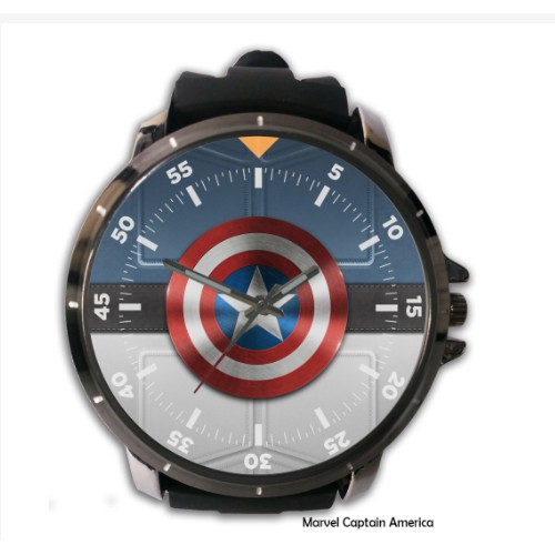 Jam Tangan Custom Design Logo Captain America Shopee Indonesia