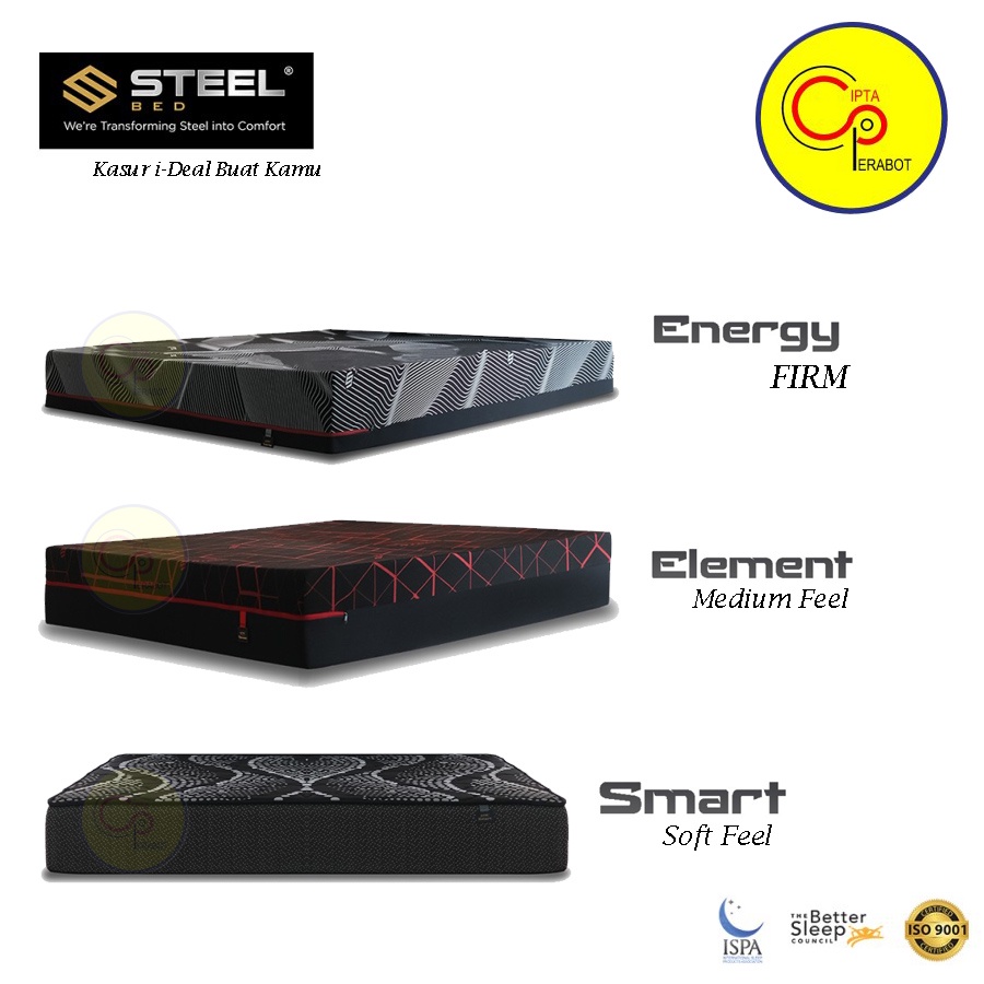Kasur Springbed Non Spring Foam Steel Bed