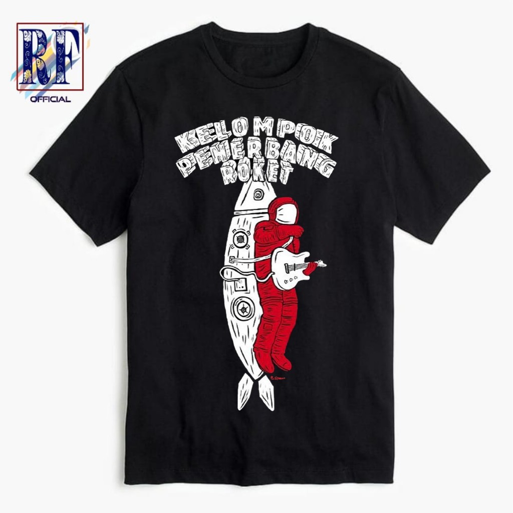 TSHIRT | OVERSIZE Kaos KELOMPOK PENERBANG ROKET - BAJU BAND KPR METAL - TSHIRT MUSIK ROCK OVERSIZE H