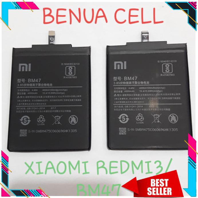 Baterai Xiaomi Redmi3 Bm47