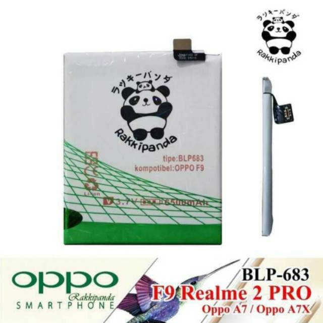 Baterai Battery Rakkipanda BLP683 Oppo F9 Oppo A7 Oppo R17 A7X A79 Realme 2 Pro Realme U1 BLP-683