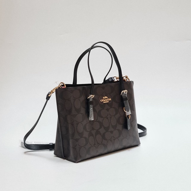 COACH C4250 MOLLIE 25 SATCHEL BROWN BLACK 25/32x20x10