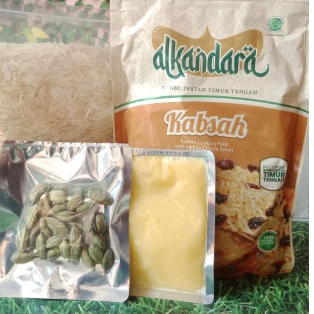 

Big Sale|SQ25|Paket NASI KEBULI, KABSAH, BRIYANI INSTAN bumbu Alkandara