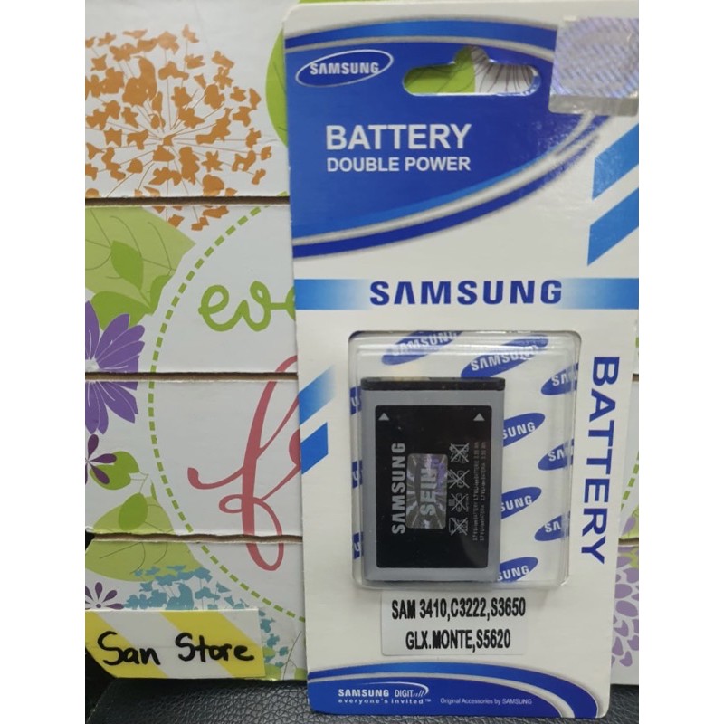 baterai original Samsung Corby S3650 / Monte S5620 / B3410 / C3322 batre ori battery