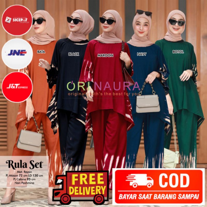 RULA SET setelan set pajamas original produk by ori naura  MURAH KEKINIAN
