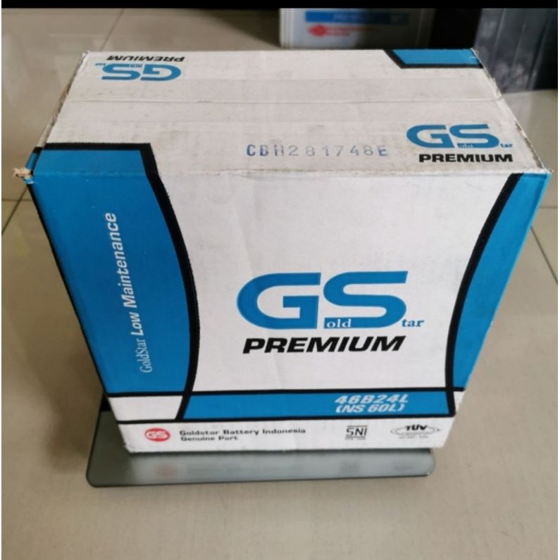 AKI BATERAI BASAH GS GOLDSTAR NS60L/46B24L GARANSI 3 BULAN MOBIL SIGRA CALYA LIVINA