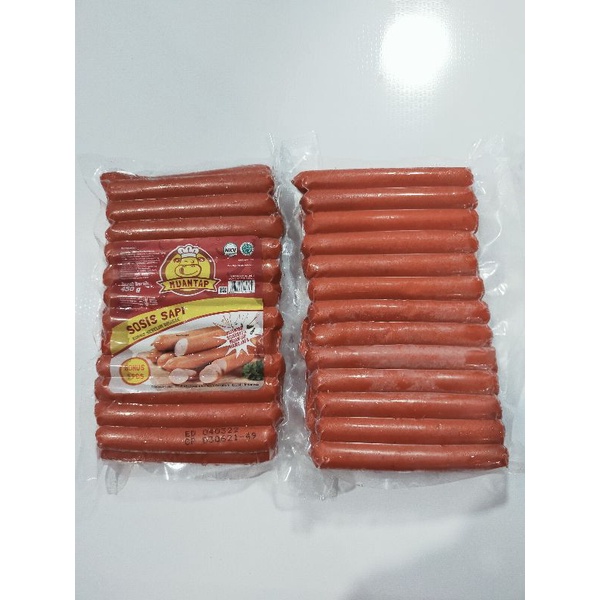 

Muantap Sosis Sapi 450 gr isi 24+1 pcs