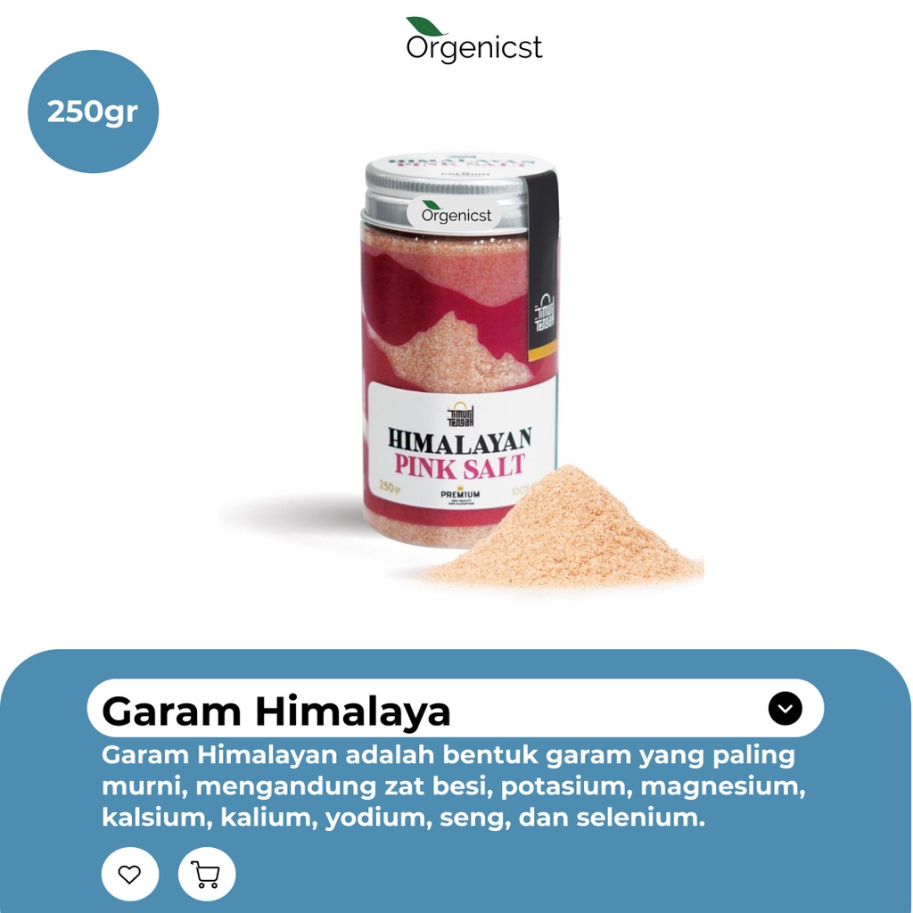 

Timur tengah garam garem himalaya original asli himalayan pink rock salt himsalt 250gr 500gr