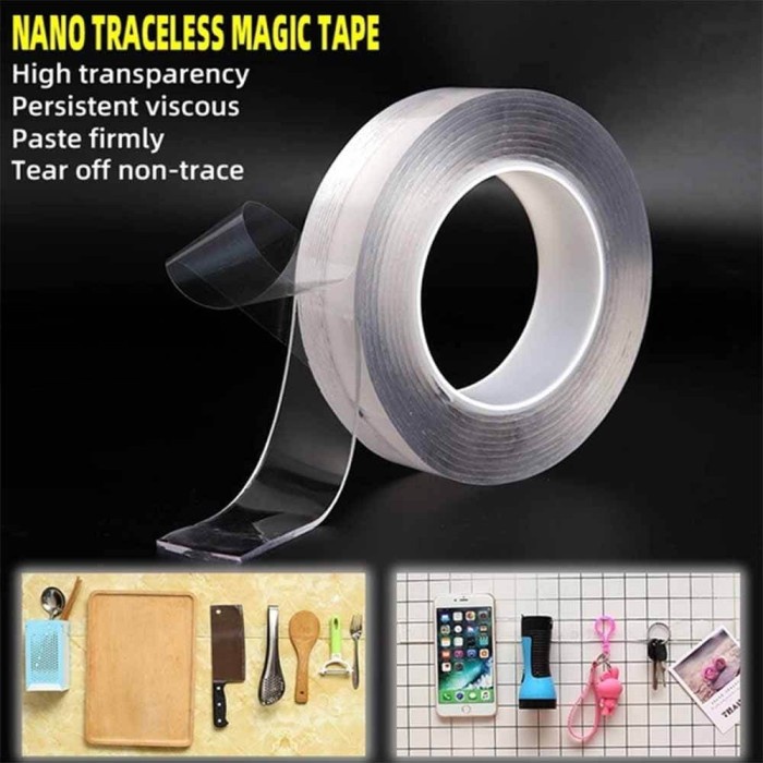 

Wow Nano Magic Tape Transparant - Double Tape Super Kuat - 300 Cm X 3 Cm Hot Sale