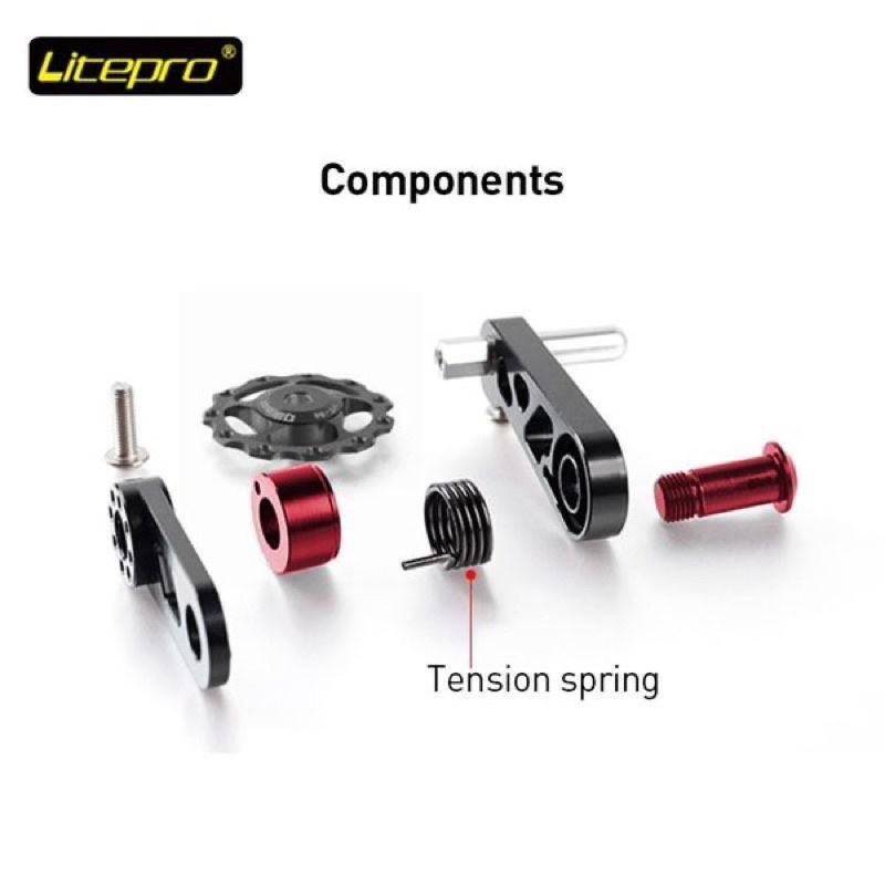 Chain Guide Tensioner LITEPRO Single speed buat sepeda lipat