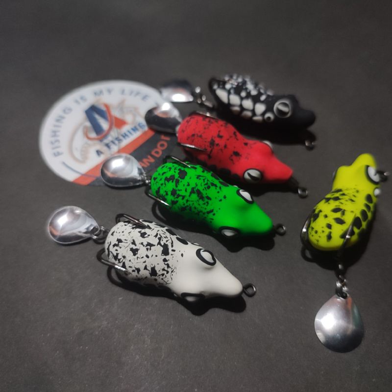 SOFT FROG Curut bengkok 4cm ps lure I Umpan casting ikan gabus dan toman