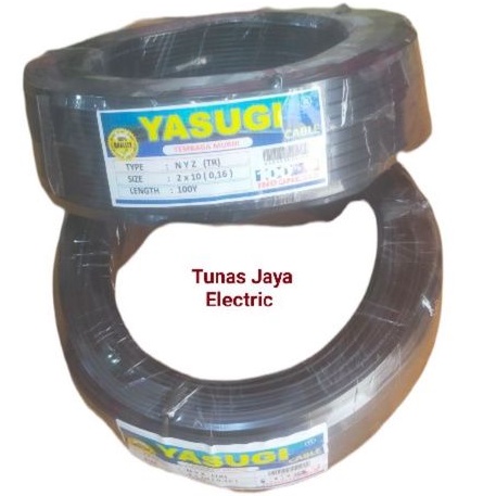 Kabel Serabut TR 2x10x0,16mm @100Y Tembaga Asli YASUGI (Best Quality)