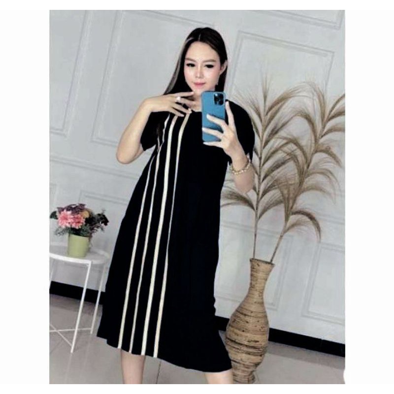 DASTER ANDIN IKATAN CINTA | RAYON SUPER GRADE A | DASTER KEKINIAN BUSUI || DASTER ARAB-Hitam