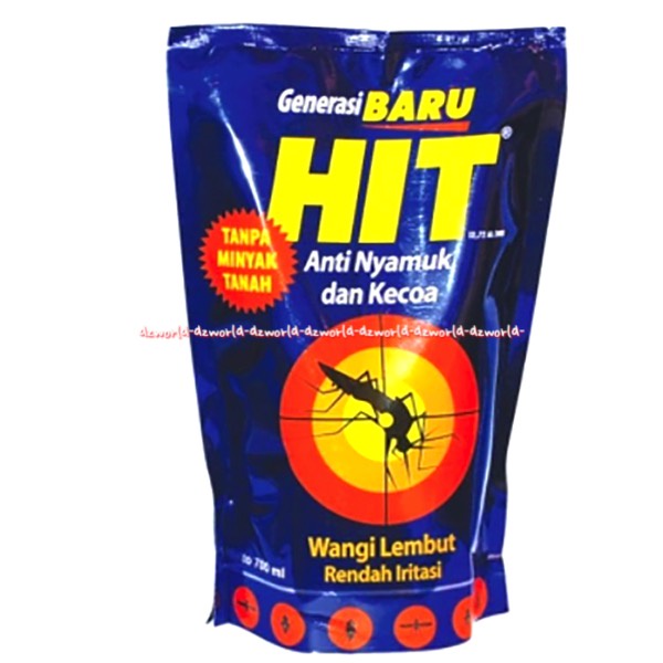 Hit Anti Nyamuk Dan Kecoa 700ml Refill Obat Nyamuk Hit Liquid Cair Kemasan Isi Ulang Pouch Mosquito Liquid 700 ml