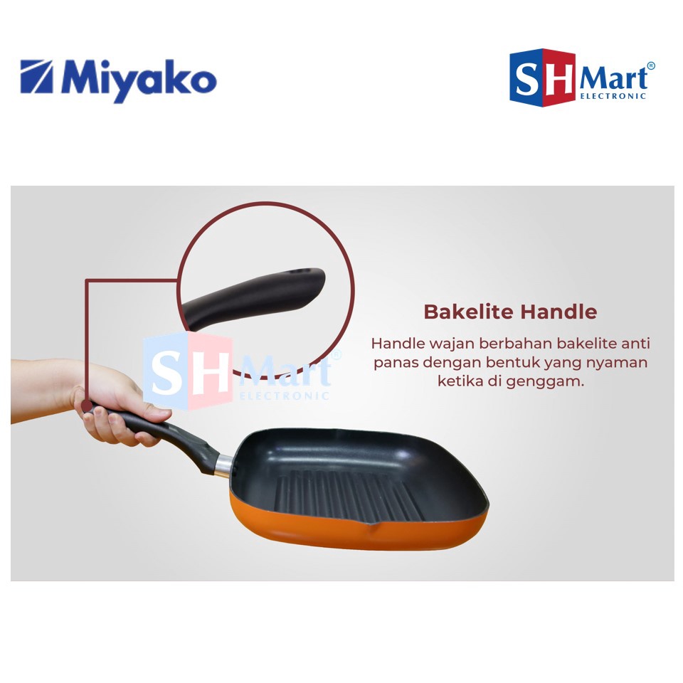 MIYAKO GRILLING PAN GP-26A / GP26A WAJAN GRILL MIYAKO (MEDAN)