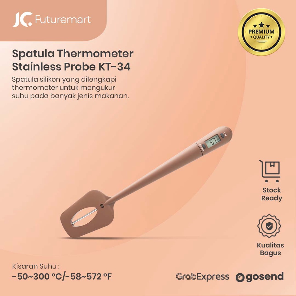 SPATULA THERMOMETER STAINLESS PROBE INSTAN READ SUTIL TERMOMETER KT-34