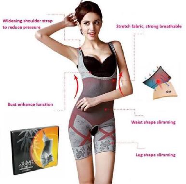 `ღ´ PHINKL `ღ´ Bamboo natural slimming korset mengecilkanperut menggelambir lemak membandel