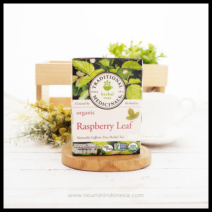

v448 traditional medicinals herbal tea organic raspberry leaf -- 16 tea bag tr92