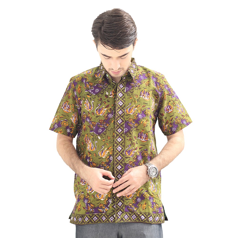 Model Baju Batik Asli Pria Cap Asli Jambi Berkualitas - Zallatra G2