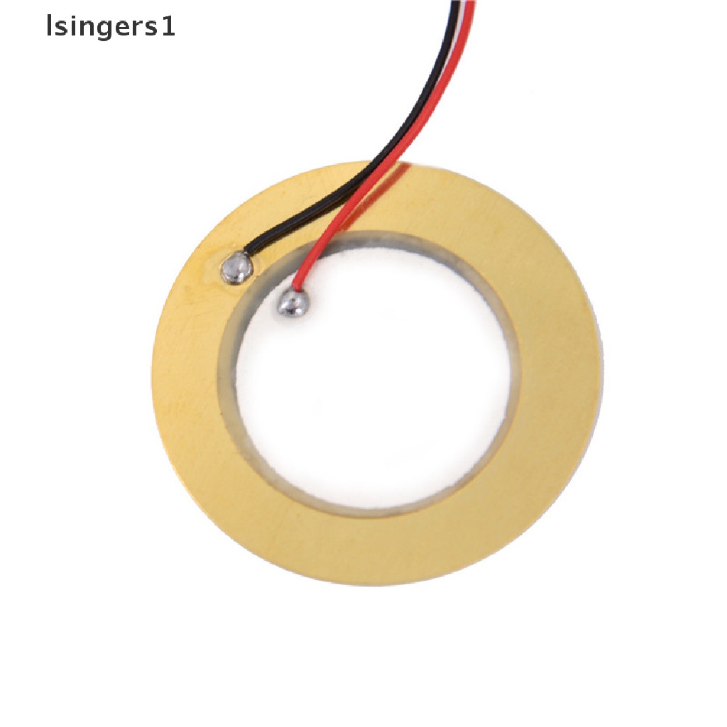 (lsingers1) 10pcs Disk Drum Trigger Sensor buzzer Piezo Elements 35mm + Kabel Tembaga