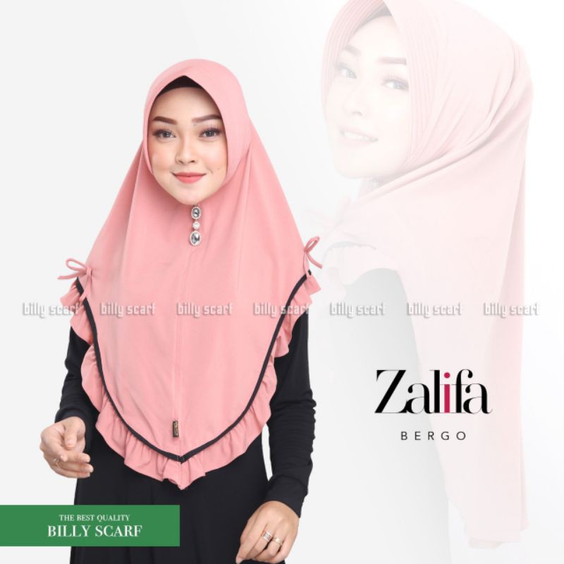 Jilbab Khimar Instan Syari Zalifa Ori Billy
