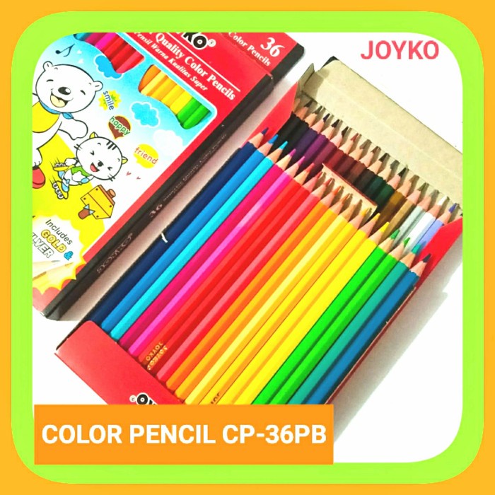 

Star Pensil Warna Joyko 36 Warna Cp-'36Pb. Terlaris