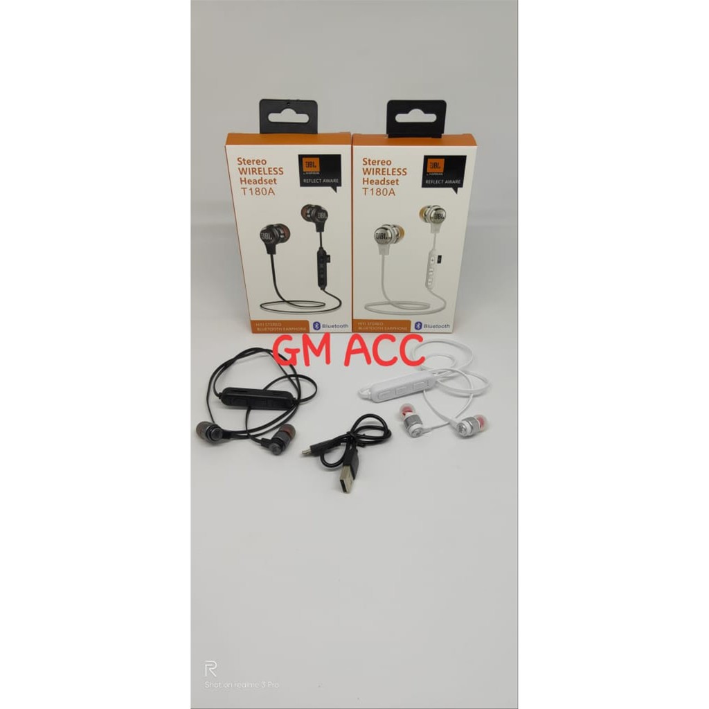 hf handsfree headset earphone JBL T180A original