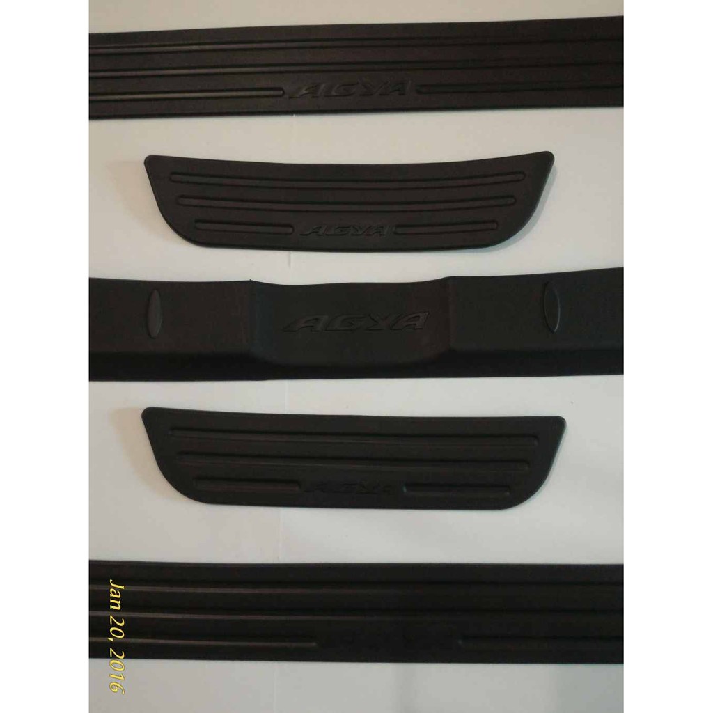 Paket Sillplate / Sill Plate Samping dan Belakang Agya Hitam JSL